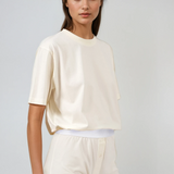 Ensemble Supima-S écru femme