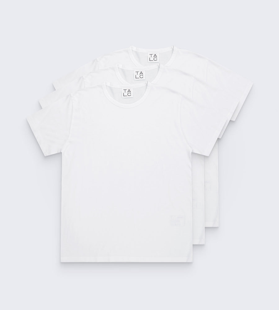 Pack 3 t-shirts Muse blanc femme