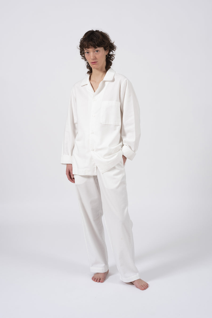 chemise d'intérieur indoor loungewear shirt made in portugal tencel lyocell coton organique organic cotton premium
